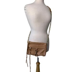 REBECCA MINKOFF Mini M.A.C. Crossbody Bag Brown